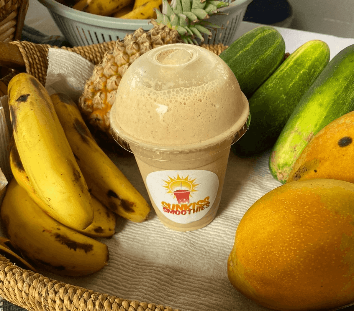Fresh Sunkiss smoothie with tropical fruits